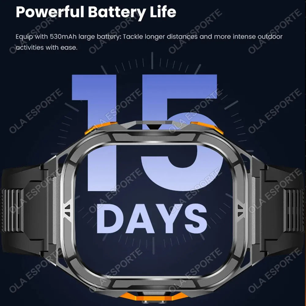 X5 Amoled 5ATM GPS Waterproof SmartWatch Men Built-in Dual-band GNSS Compass Military Sports Tracker Smart Watch Men Women 2025