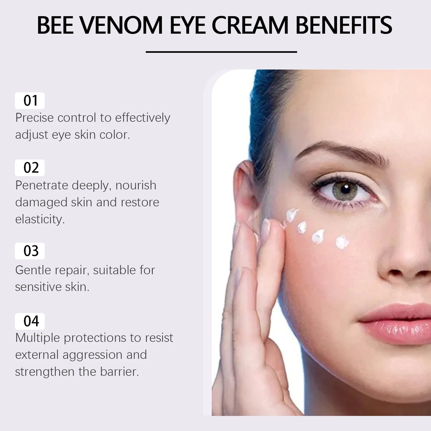 Retinol Eye Cream Removes Eye Bags, Reduces Puffiness, Moisturizes, Removes Dark Circles, Tightens Eyes,