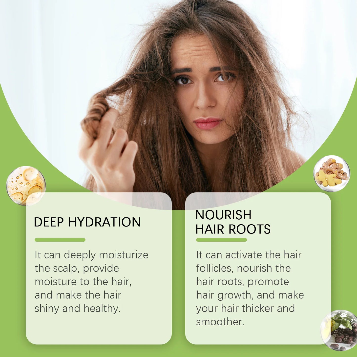 Batana Oil For Hair Growth Eyelashes Enhancer Anti Hair Loss Strengthen Thicker Nourishing Scalp Eyebrow Eyelash Regrowth Care