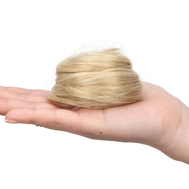 WIGSIN Synthetic Messy Dount Hair Buns Updo Chignon With Elastic Hair Exension for Women Daily Lazy Hair Accessories