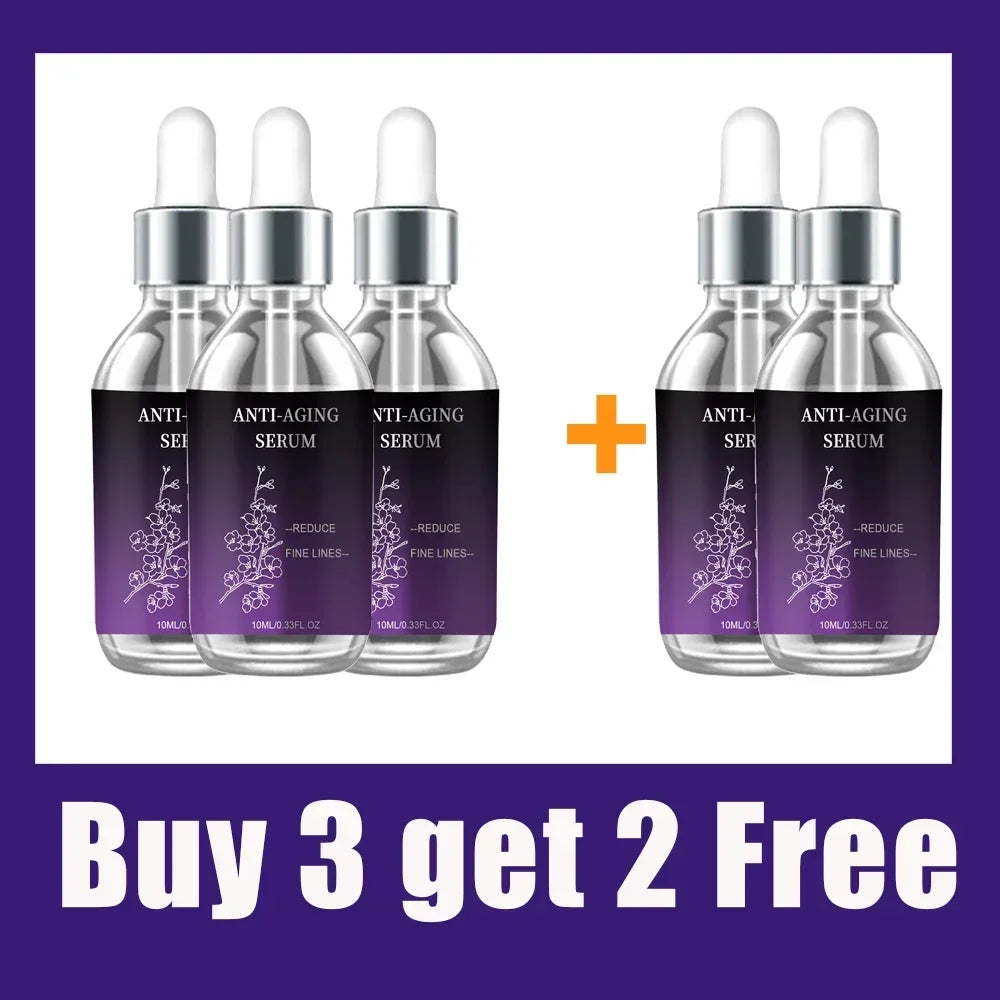 Premium Anti-Wrinkle Hyaluronic Acid Serum - Reduces Fine Lines Deep Hydration Firms Skin Fast Absorption Non-Greasy