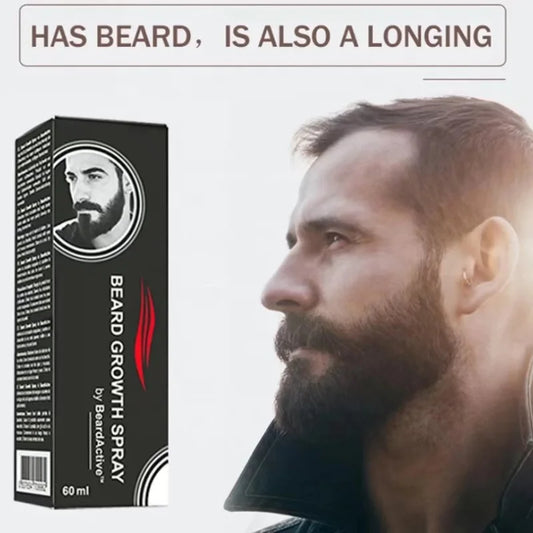 100% Natural thicker Beard Facial Care Stimulating beard growth Beard Growth Spray 60ml
