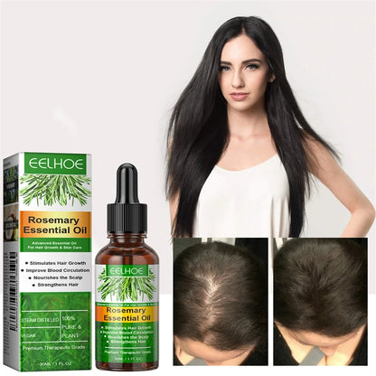 30ML Rosemary Hair Essential Oil Fast Growth Oils Pure Natural Hair Essential Oils Nourishing Shiny Anti-frizz Hair Care
