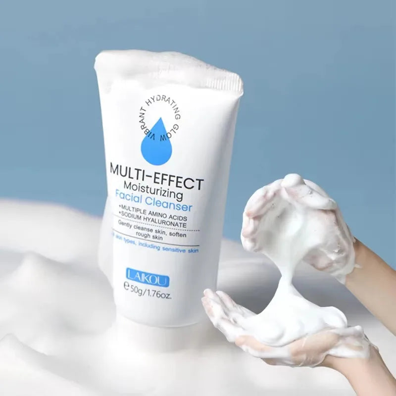 Deep Cleansing Facial Foam Gel - Oil Control Acne Mark Removal Pore Refining Blackhead Eliminator Face Wash for Clearer Skin