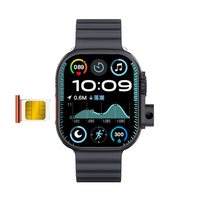 New DW100 4G Android Smartwatch Global Calling Fingerprint Unlock 2.29 Inch AMOLED Display 4G SIM Video Chat WIFI GPS Tracker