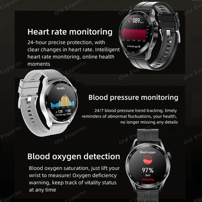 New Watch 4 Pro Upgrade Smart Watch 2025 Watch 4 Series Heart Rate Sleep Health Monitoring BT Call Sports Waterproof Smartwatch