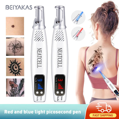 Picosecond Laser Pointer for Mole Removal  Dark Spot Removal Pen Tattoo Acne Skin Pigment Portable Removal Machine Beauty Device