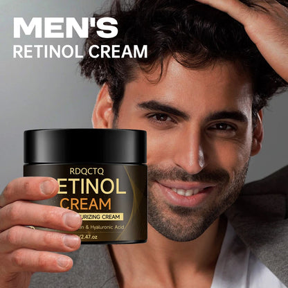 RDQCTQ Men's Retinol Face Moisturizer Moisturizing Retinol Cream Aging Moisturizing Shrink Anti-Wrinkle Pores Whitening Smooth