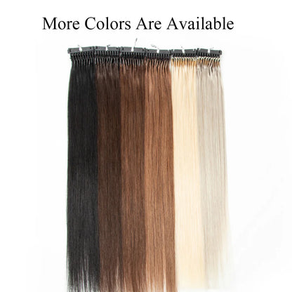 6D-1 Hair Extensions For Salon DIY 6D-1 Generation 100% Human Hair Extensions Micro Beads Blonde 60# 0.g/Strand Virgin Remy Hair