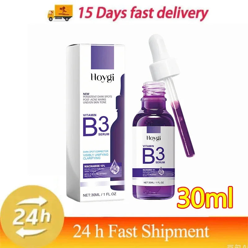 Hoygi Niacinamide Facial Serum Vitamin B3 Wrinkles Pigment Dark Spot Removal Correcting Glow Serum Face Whitening Moisturizer