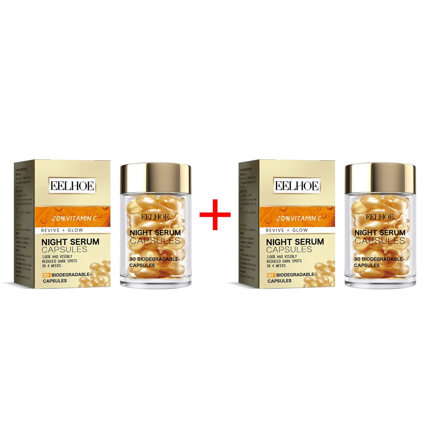 Vitamin C Facial Capsule Serum Moisturizing Anti Aging Wrinkle Removal Dark Spots Repair Acne Skin Rejuvenation Essence Capsules