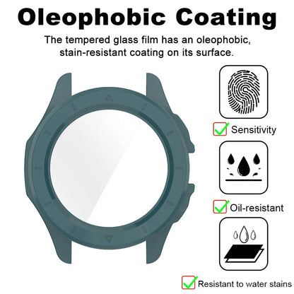 Tempered Glass + PC Case For Xiaomi Watch S4 Sport Full Screen Protector Bumper Cover Xiaomi Watch S4 Sport Smart Accessories