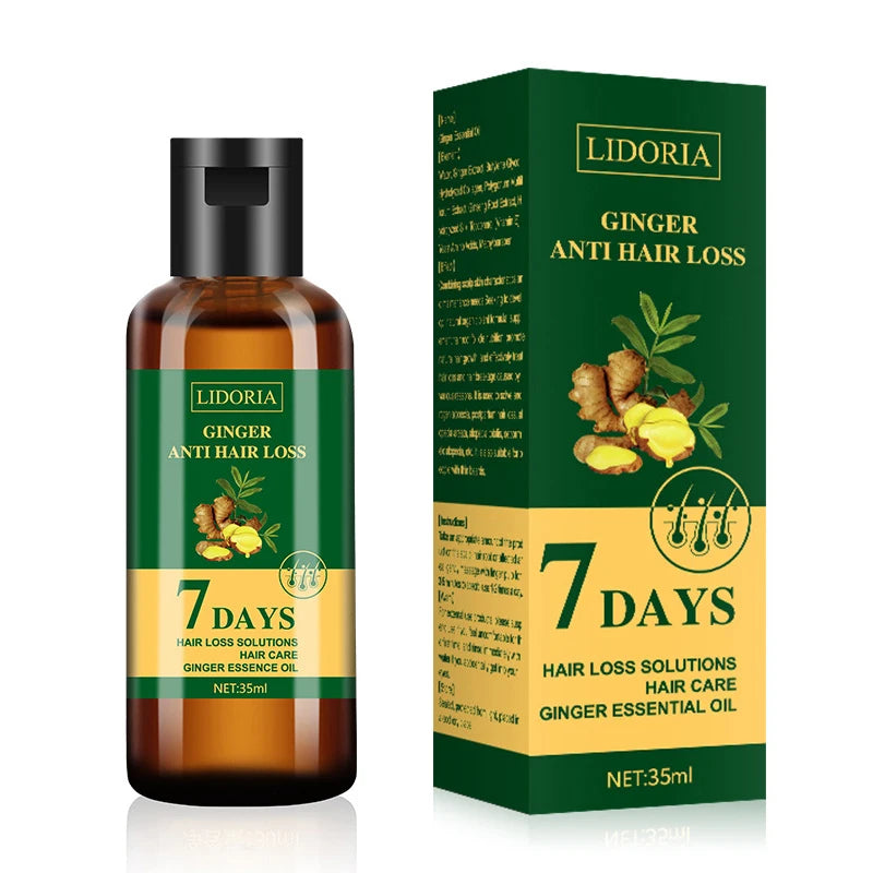 35ml Natural Ginger Hair Care Essential Oil 7 Day Improves Scalp Environment Hair Loss Treatment Hair Growth Care Essence Oil