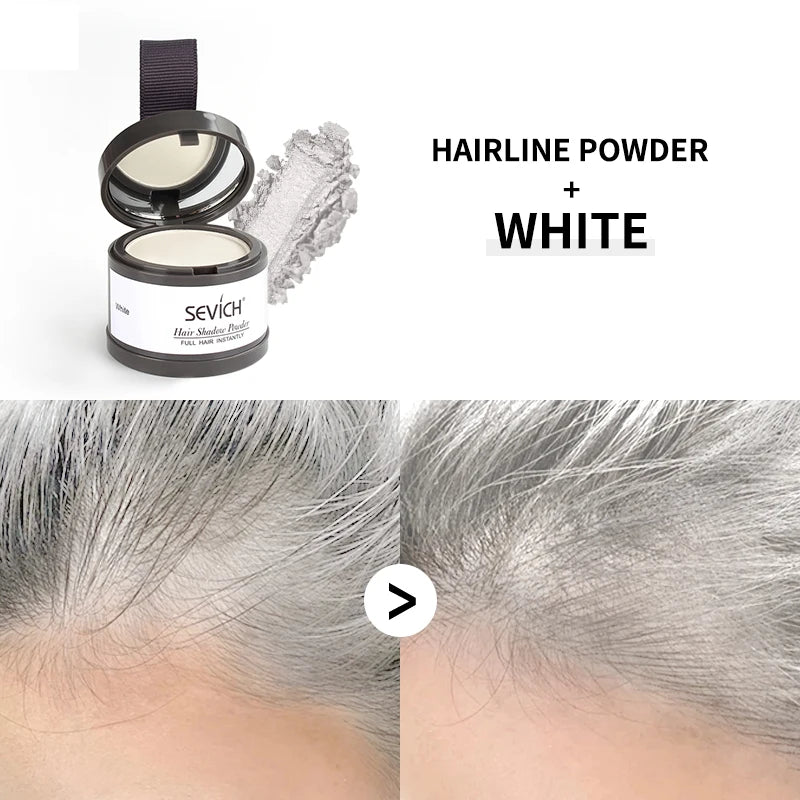 Sevich Waterproof Hair Line Powder 4g Natural Instant Hairline Shadow Powder Black Root Cover Up Forehead Hair Makeup Concealer