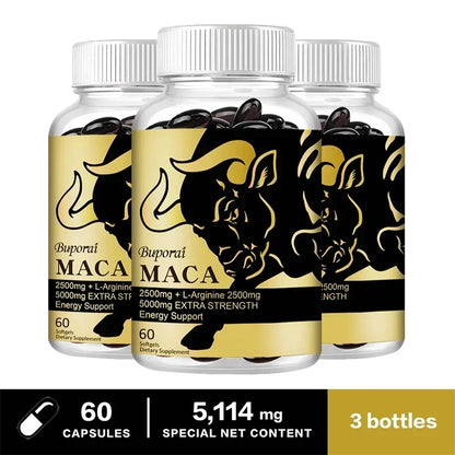Maca Root Supplement - Boost Endurance & Strength, Relieve Fatigue and Promote Blood Circulation, Promote Muscle Growth