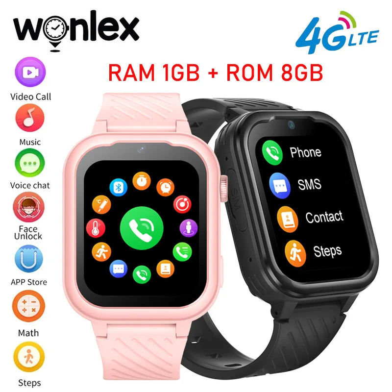 Wonlex 4G Children Smart Watch GPS WiFi  Video Call SOS KT15pro Phone Watch Camera Monitor Tracker Location Kids Smart Watch