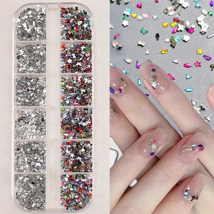 Nail Art Accessories - Charms, Rhinestones & Decorations, Nail Supplies with Art Parts & Figures
