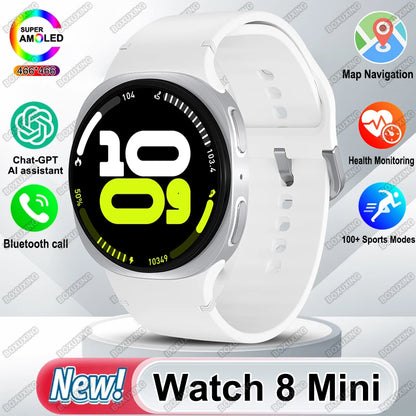 2025 New Watch 8 Mini GPS Track Smart Watch Men Women Map Navigation Bluetooth Call NFC IP68 Waterproof Compass Sport Smartwatch