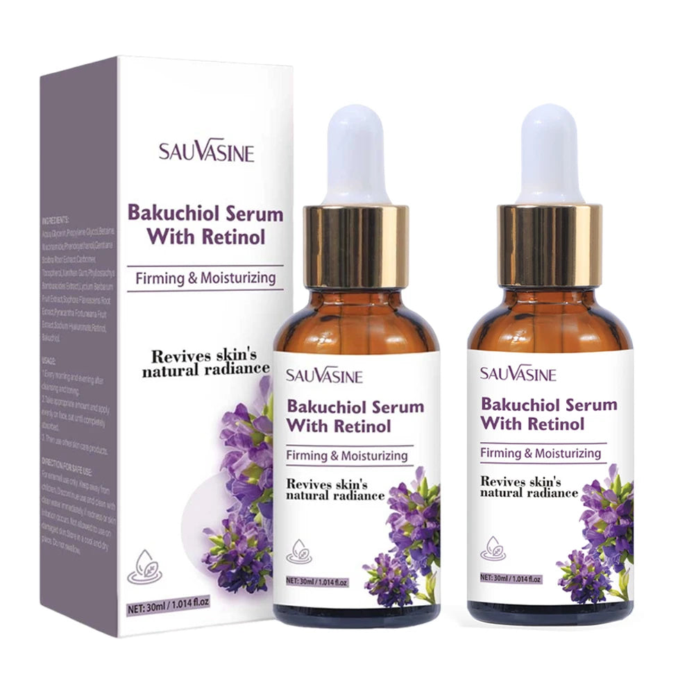 30ML Bakuchiol Serum With Retinol Skin Moisturizing & Firming Smooth Fine Lines Essence for Wrinkles  Anti-aging Serum for Women