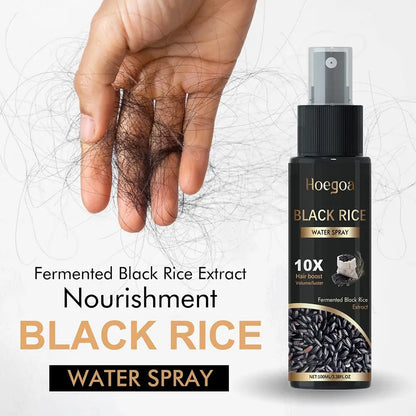 Black Rice Water Hair Growth Spray Deep Nourishing Prevent Loss Strengthen Hair Scalp Care Solution For Dense Hair Serum Product