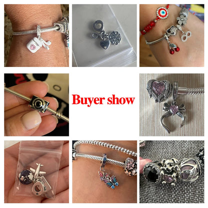 Hot Sale 925 Silver Charms Beads Perfume Animal Butterfly Pendants Fit Original Bracelet DIY Jewelry