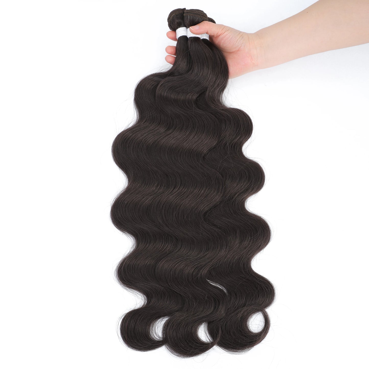 Gladys Body Wave Hair Bundles 26 Inch Soft Long Synthetic Body Wave Hair Weave White Grey  613 Blonde 100g Hair Extensions