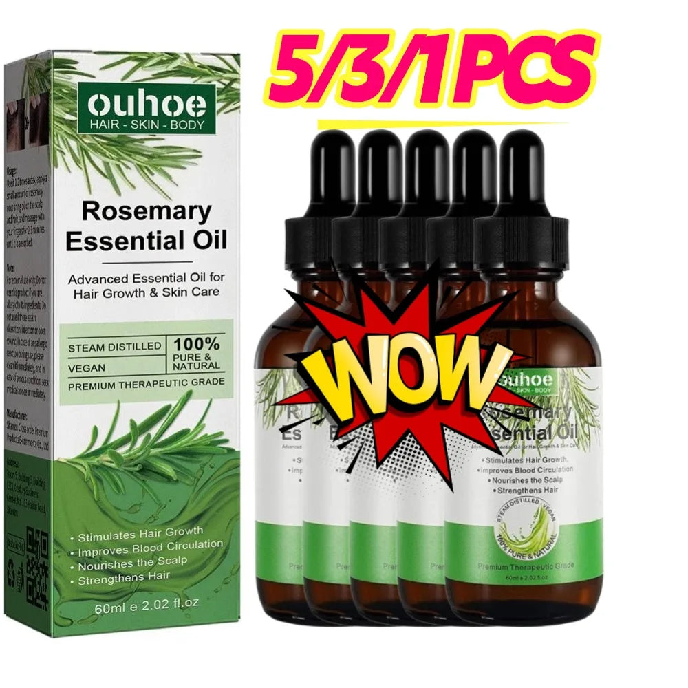 Rosemary Oil Hair Growth Essential Coconut Oil Improve Hair Loss And Nourishes Strengthen Hair Roots Scalp Treatment Hair Care