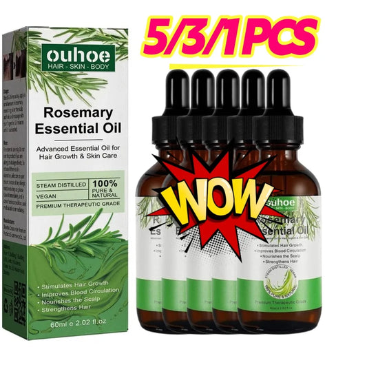 Rosemary Oil Hair Growth Essential Coconut Oil Improve Hair Loss And Nourishes Strengthen Hair Roots Scalp Treatment Hair Care