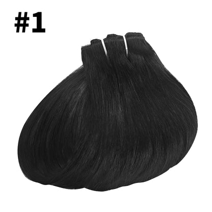 Straight Clip in Hair Extensions Human Hair Brazilian Remy Natural Full Head Seamless Human Hair Clip in Extensions For Women