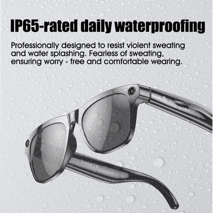 AI Smart Glasses with 100W HD Camera Anti Blue Sunglasses Voice Assistant Photo Video Music Calling Smart Glasses For Men Women