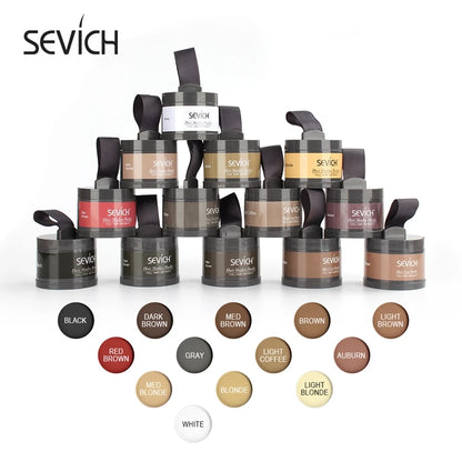 Sevich Hairline Shadow Powder Instantly Black Root Cover Up Natural Hair Filling Hair Fluffy Powder Waterproof Hair Concealer