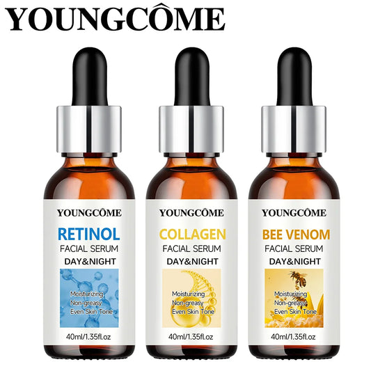 ﻿3Pcs/set Wrinkle Remover Face Serum Lifting Firming Fade Fine Lines Anti-aging Essence Whitening Brighten Skin Care