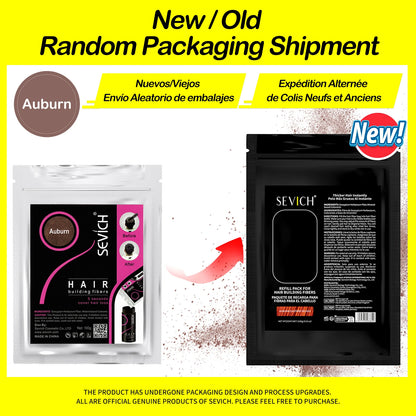 Sevich 100g Hair Fibers Refill Bag Keratin Instant Hair Growth Powder Hair Building Fiber Hair Regrowth Powder Hair Loss Product