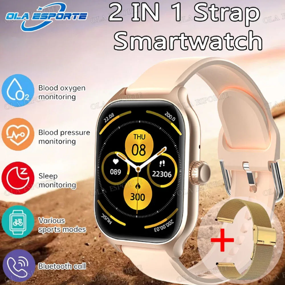 Smart Watch AMOLED Screen Bluetooth Call Smartwatch Weather Heart Rate Sleep Multiple Sports Modes Sport Watches For Android IOS