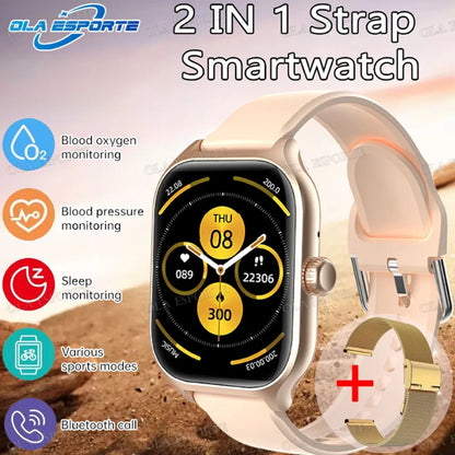 Smart Watch AMOLED Screen Bluetooth Call Smartwatch Weather Heart Rate Sleep Multiple Sports Modes Sport Watches For Android IOS