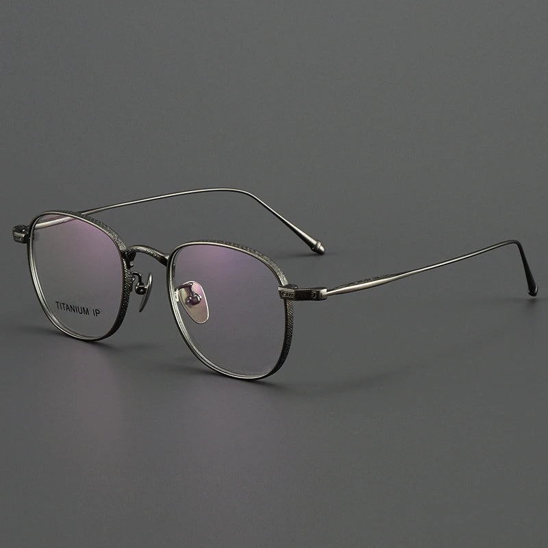 FIRADA Fashion Luxury Glasses Retro Comfortable Pure Titanium Eyewear Business Prescription Eyeglasses Frame Men Women M3090-C