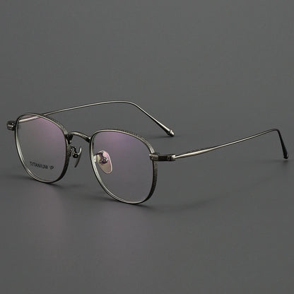 FIRADA Fashion Luxury Glasses Retro Comfortable Pure Titanium Eyewear Business Prescription Eyeglasses Frame Men Women M3090-C