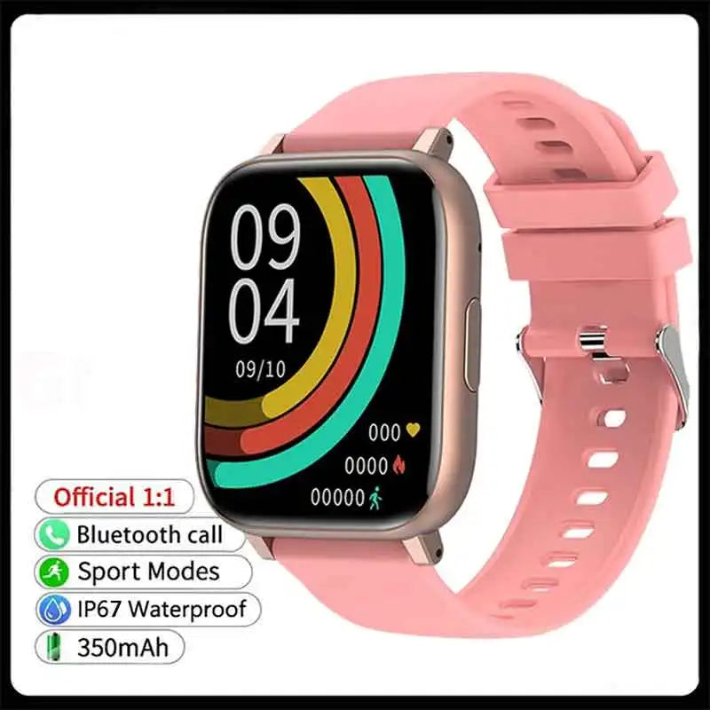 New SmartWatch 1.77" Big Color Screen Full Touch Custom Dial Smart Watch Bluetooth Call with App Support Smart Watch Women Men