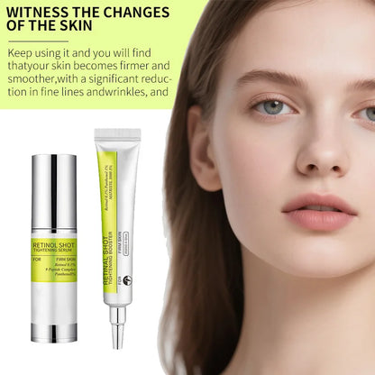 Vita A Retinol Shot Retinol Eye Cream Firms and Moisturizes, Shrinks Pores, and Lightens Dark Circles, Essence Korean Skincare