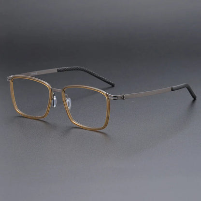 Linde Replica Classic Circular Frame Eyeglasses Prescription Titanium Alloy Eyewear Comfortable Reading Myopia Glasses 698009