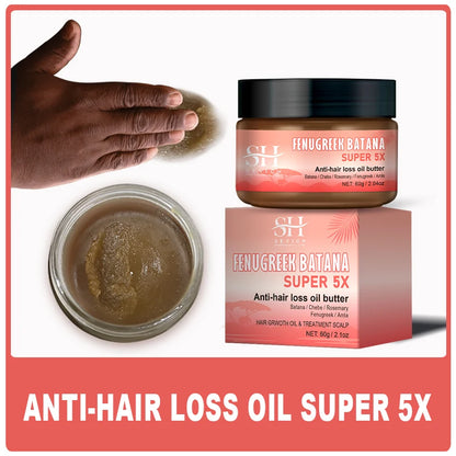 Super Fast 5x Hair Growth Oil Fenugreek Anti-Hair Loss Oil Rosemary Hair Regrowth Chebe Batana Butter  Amla Oils For Men Women
