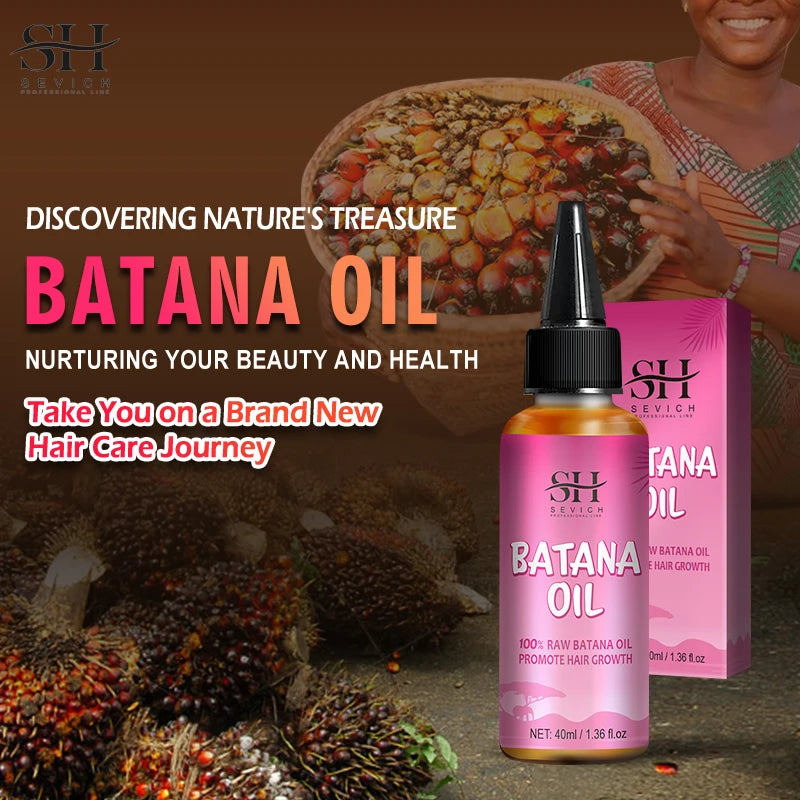 African Batana Oil Serum Hair Loss Hair Regrowth Treatment Serum Fast Repair Baldness Hereditary Postpartum Seborrheic Men Women