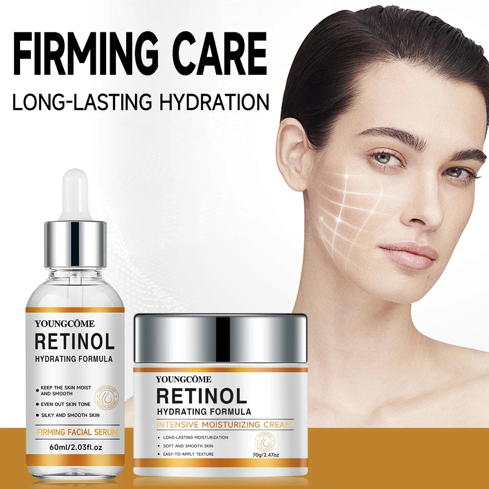 YOUNGCOME Retinol & Hyaluronic Acid Night Cream - Anti Aging Firming Moisturizer for Wrinkles, Fine Lines & Hydrated Skin