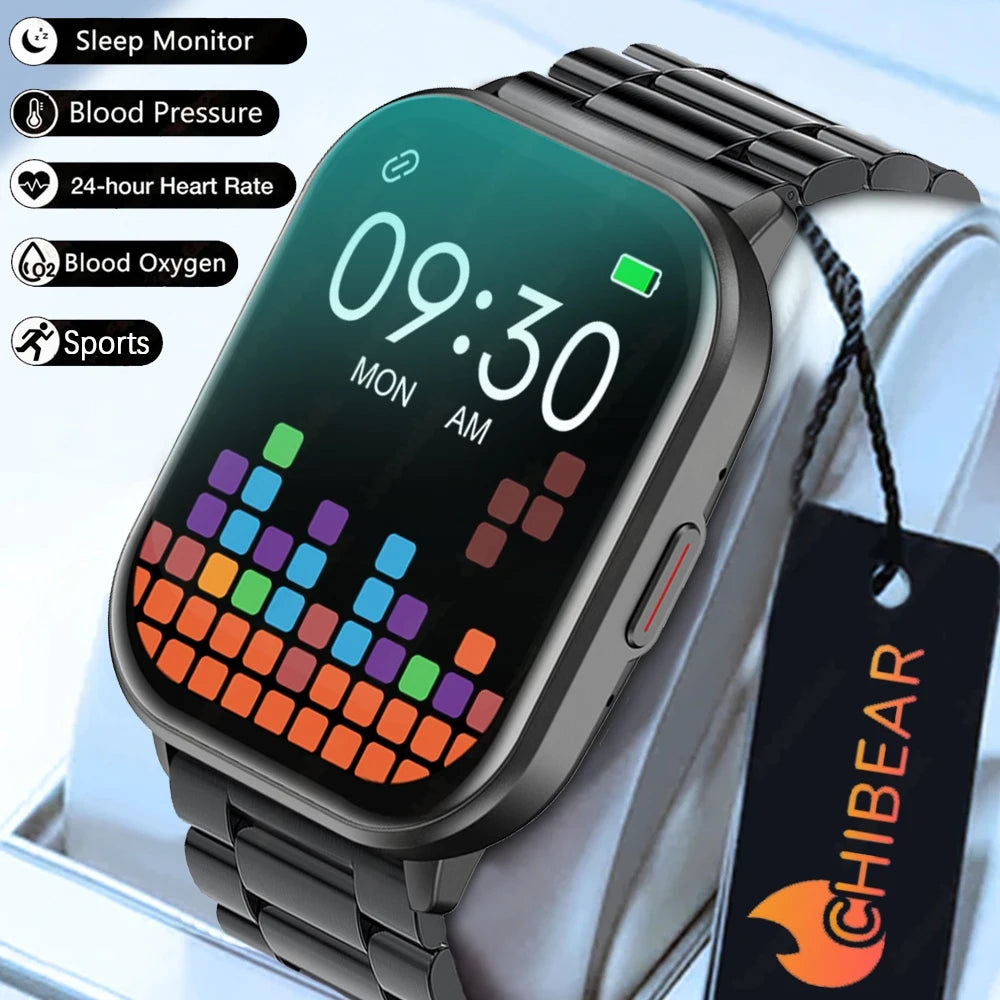 2025 New For Xiaomi Huawei Samsung Smart Watch Men Women Heart Rate Blood Pressure Fitness Tracker Bluetooth Call Smartwatch Man