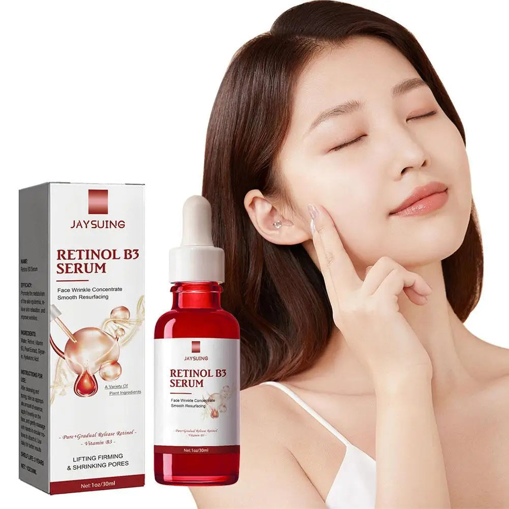 Retinol Facial Serum Skin Whitening Anti-aging Vitamin C B3 Rich Wrinkle Removal Moisturizing Serum Firming Skin Care