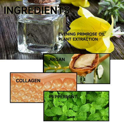 Natural evening primrose essential oil,Repairs Damaged Hair Improves HairQuality Moisturizes Hair Care oil DeepMoisturizing Care