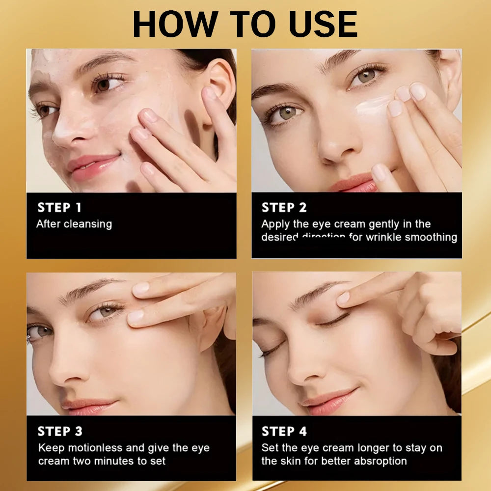 SUYARUN Anti-Aging Eye Cream Vitamin C&E + Caffeine Retinol - Dark Circles Wrinkles Treatment, Firming & Brightening.