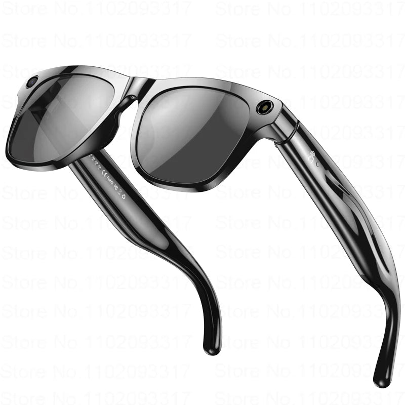 AI Translation Smart Glasses For Men Women 100W Camera Bluetooth Call Playing Music Identify Pictures ChatGPT For Travel Meeting