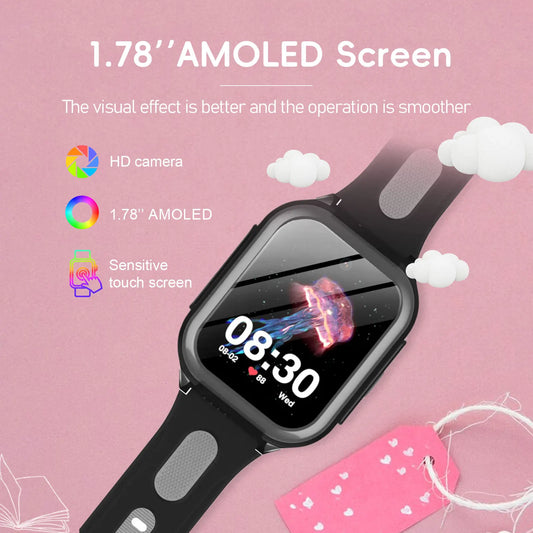 Wonlex 4G Children Smart Watch GPS WiFi Camera Monitor Tracker Phone Watch KT31-X2 Video Call SOS IP67 Waterproof Kid Smartwatch