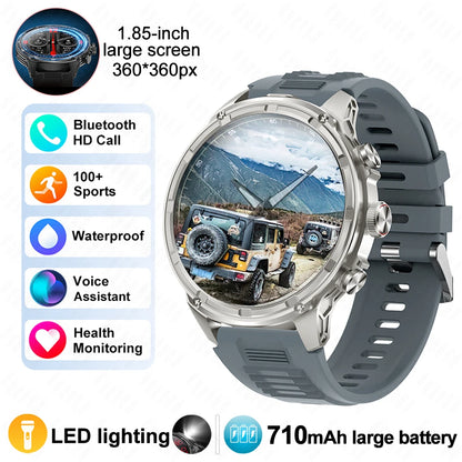 For Huawei Xiaomi GPS Track Smart Watch Men 1.85-Inch Ultra HD AMOLED Screen 710 Mah Battery Bluetooth Call SmartWatch 2025 New